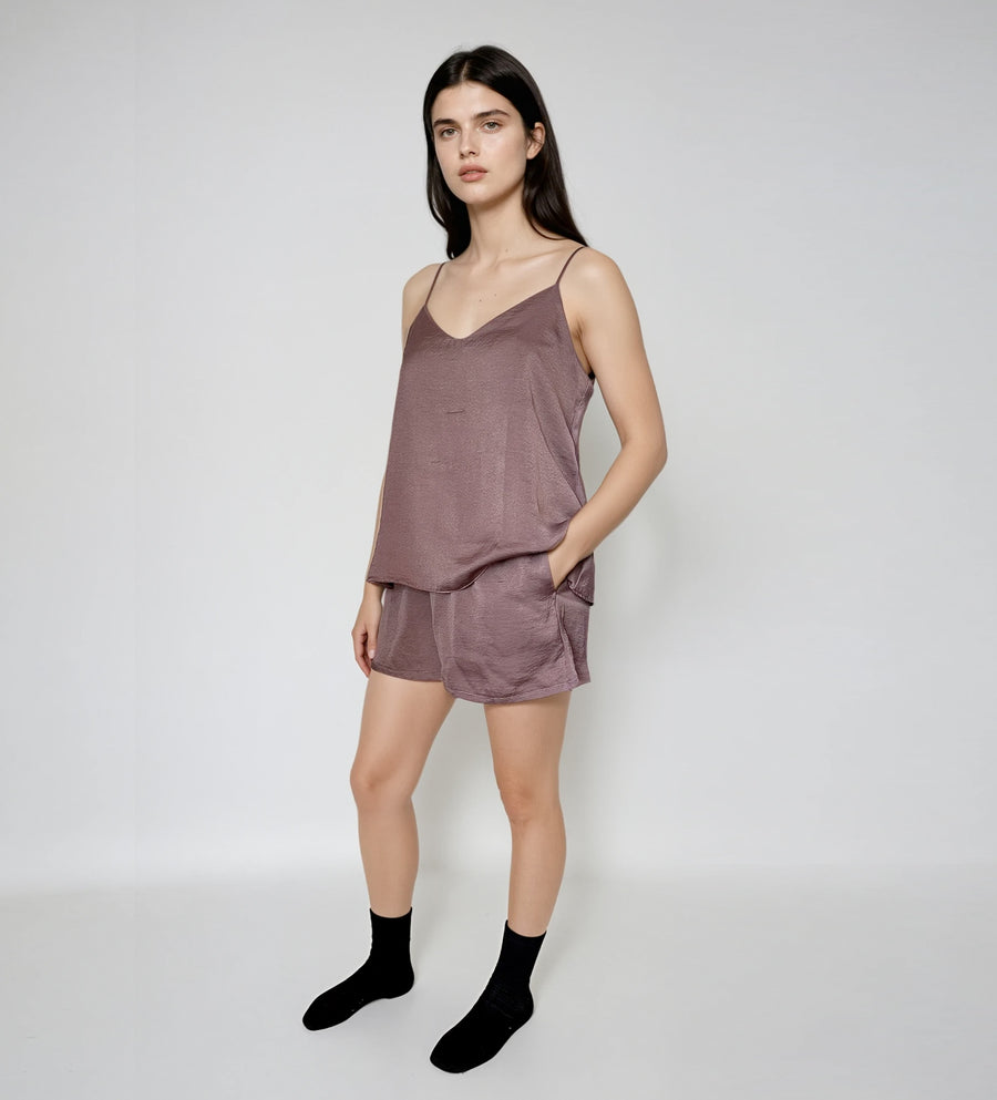 Pijama Ligera Tirantes y Short Ónix