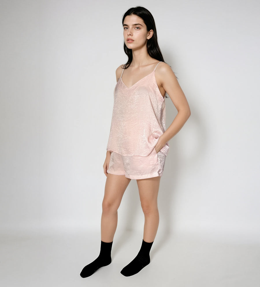 Pijama Ligera Tirantes y Short Ónix