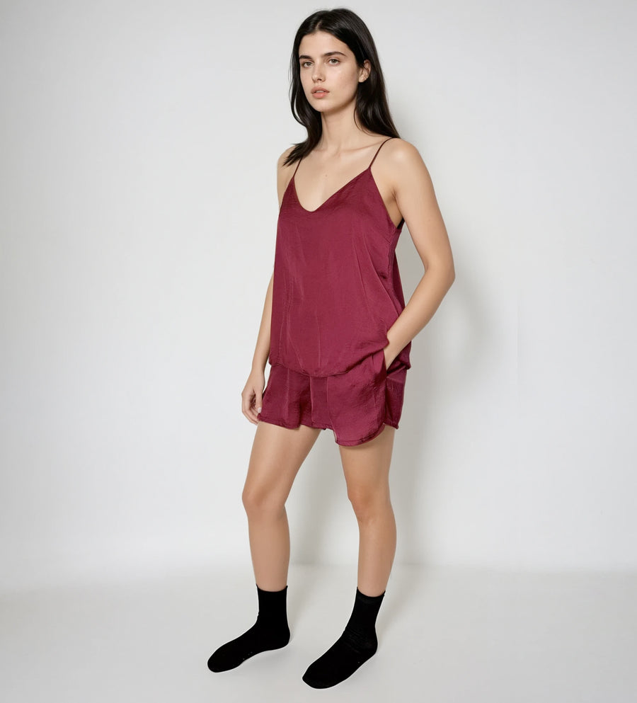 Pijama Ligera Tirantes y Short Ónix