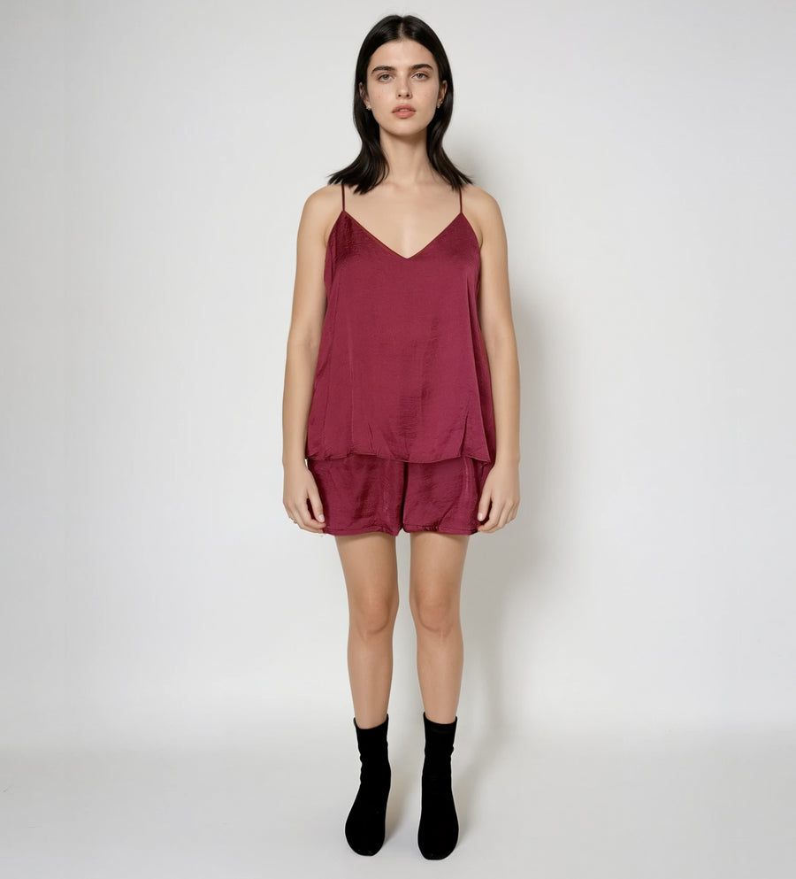Pijama Ligera Tirantes y Short Ónix