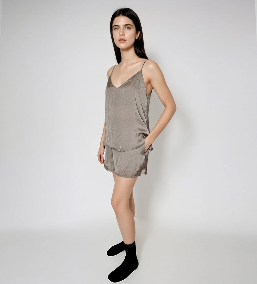Pijama Ligera Tirantes y Short Ónix