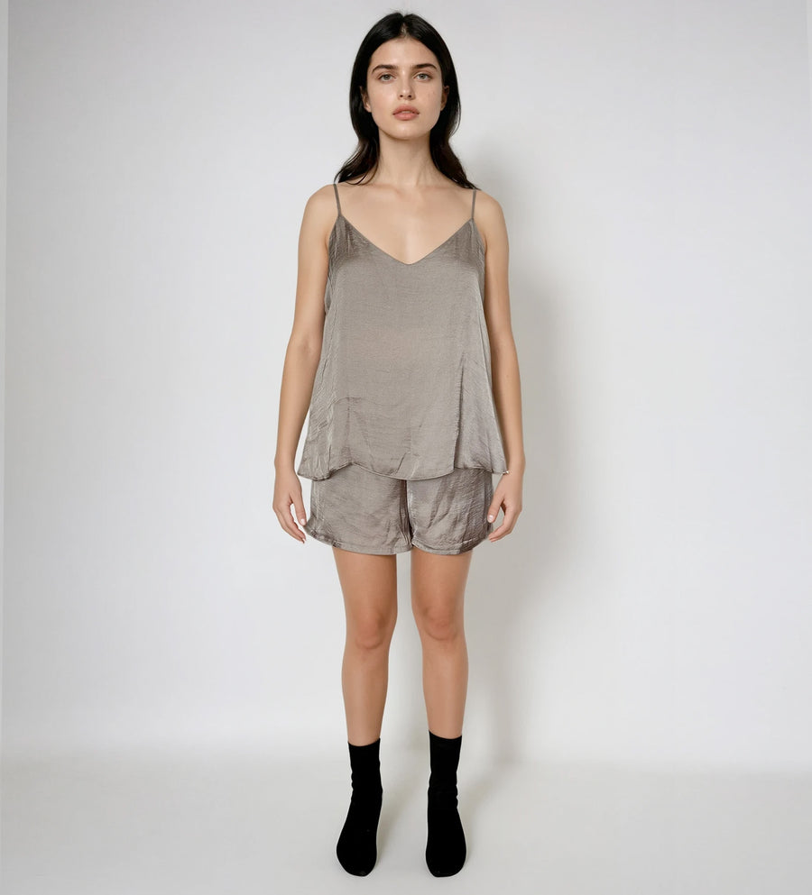 Pijama Ligera Tirantes y Short Ónix