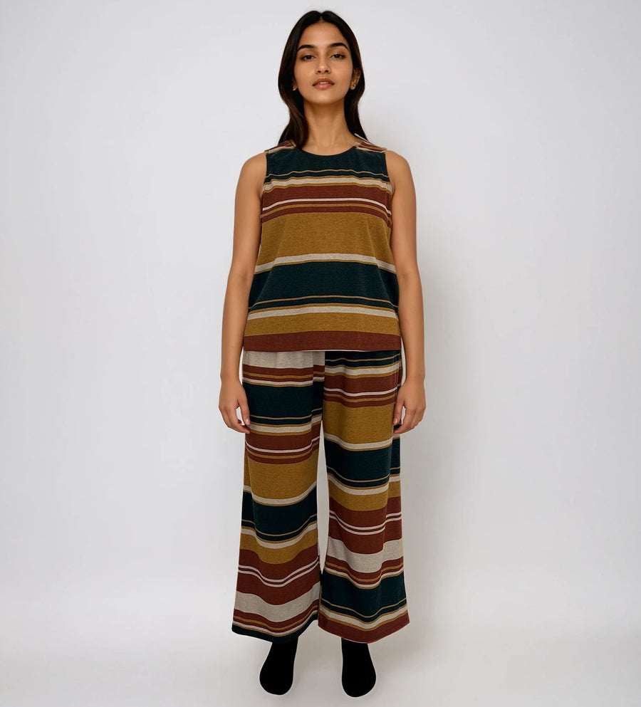 Pijama 3 en 1: Pantalón, blusa y short, Color Desierto