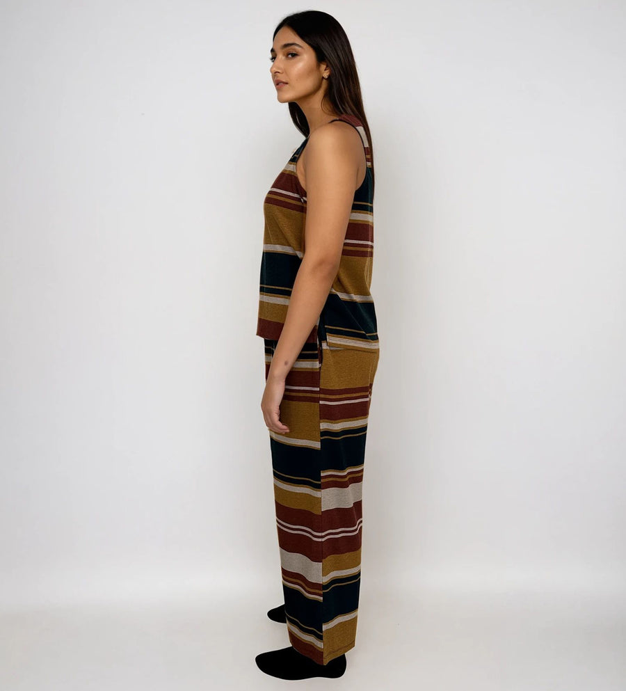 Pijama 3 en 1: Pantalón, blusa y short, Color Desierto