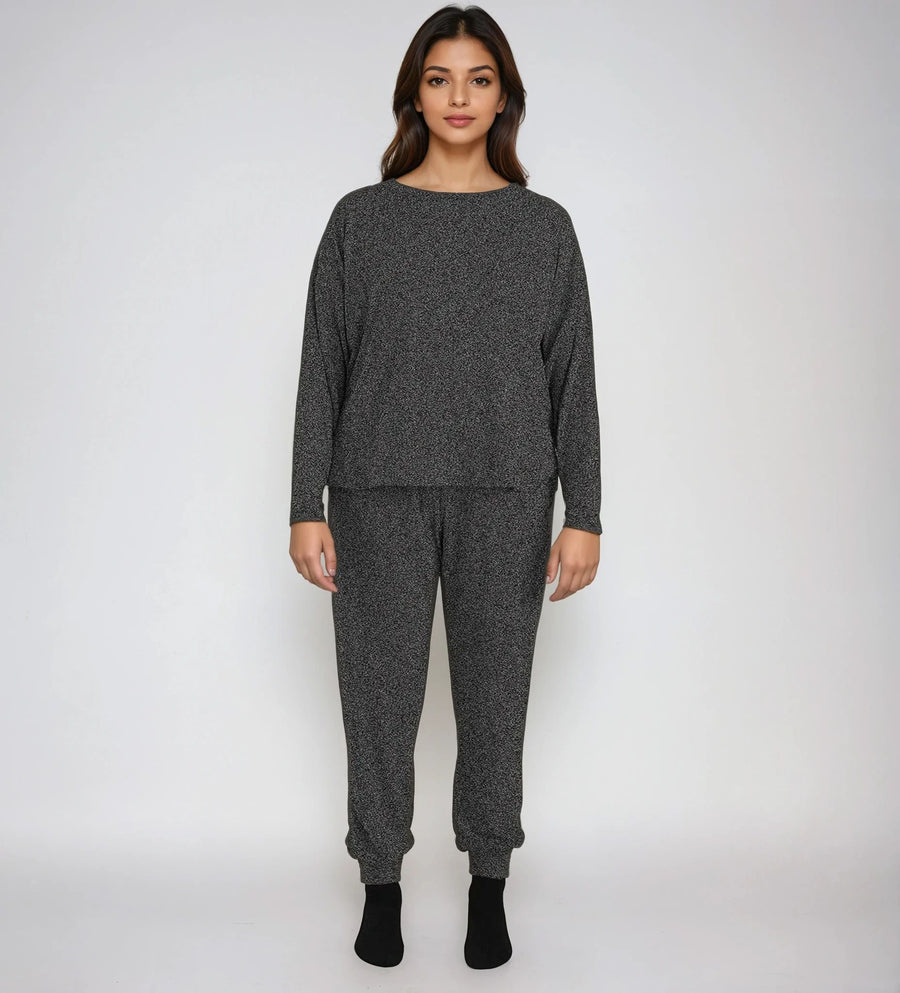 Pijama Manga Larga y Pantalón Jogger Bd-06 Lavanda